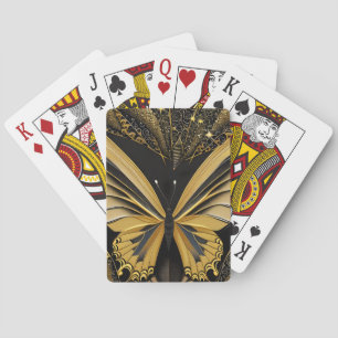 Jeu De Cartes Papillon sur fond noir