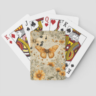 Jeu De Cartes Papillon Vintage Fleur Sauvage (9)