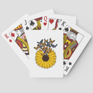Jeu De Cartes Papillons au tournesol