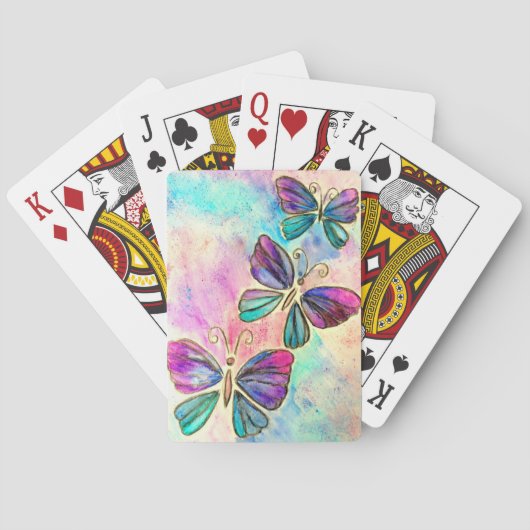 Jeu De Cartes Papillons Lecture de Cartes (dos)