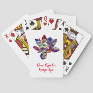 Jeu De Cartes Papillons spirituels Fleur Nam Myoho Renge Kyo