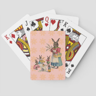 Jeu De Cartes Pâques Lapin Poule Lapin Œufs