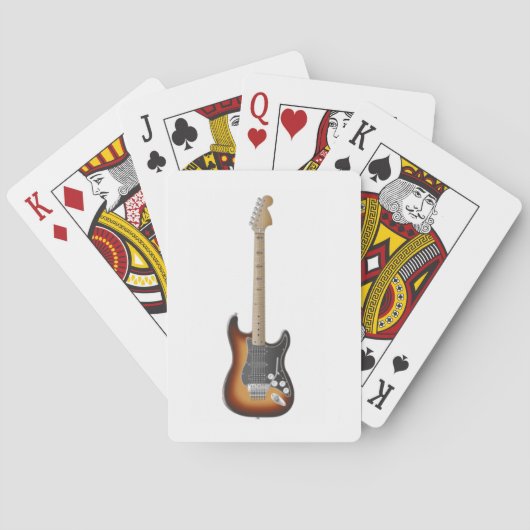 Jeu De Cartes Paquet de cartes de guitare (dos)