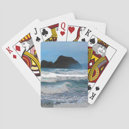Jeu De Cartes Paradis tropical océanique de la côte hawaïenne (dos)