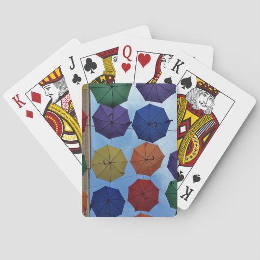 Jeu De Cartes Parapluies colorés (dos)