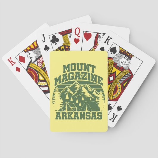 Jeu De Cartes Parc d'état du Mount Magazine (dos)