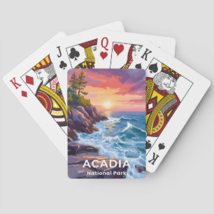 Jeu De Cartes Parc national d'Acadia Otter Cliffs Maine Voyage