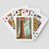 Jeu De Cartes Parc national de Sequoia vintage (dos)