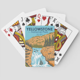 Jeu De Cartes Parc national de Yellowstone Chutes Vintages