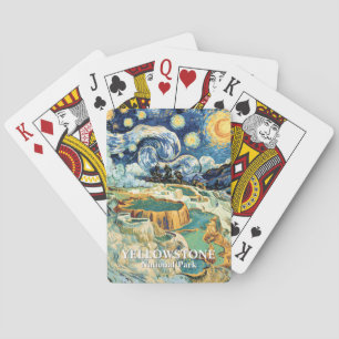 Jeu De Cartes Parc national de Yellowstone Sources chaudes Art d