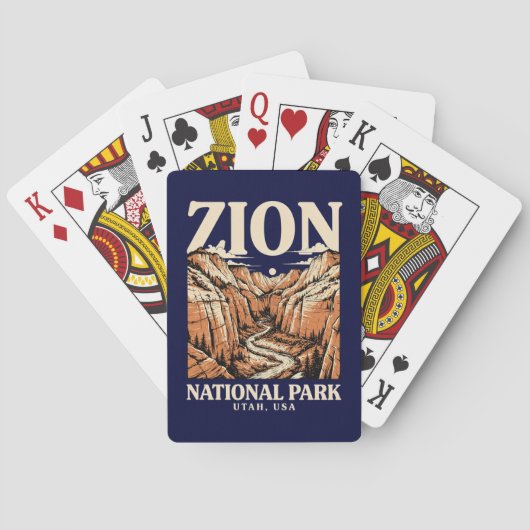 Jeu De Cartes Parc national de Zion Red Cliffs (dos)