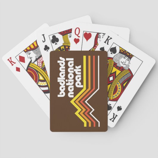 Jeu De Cartes Parc national des Badlands (dos)
