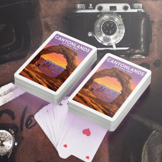 Jeu De Cartes Parc national des Canyonlands vintage