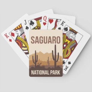 Jeu De Cartes Parc national du Saguaro Art de voyage minimal