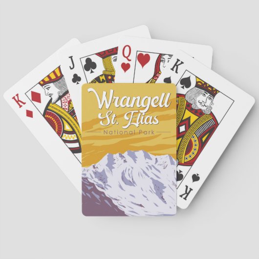 Jeu De Cartes Parc national Wrangell St. Elias Illustration (dos)