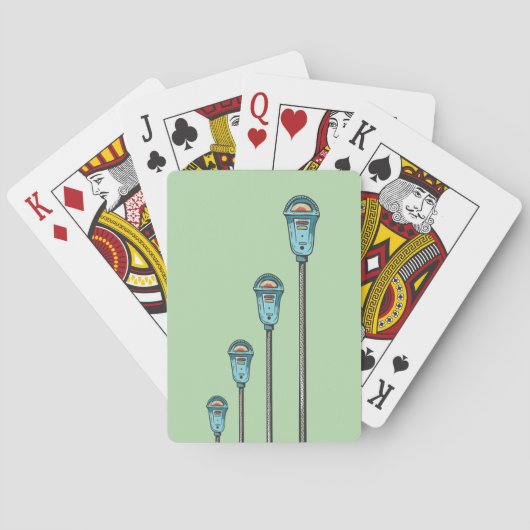 Jeu De Cartes Parcomètre rétro (dos)