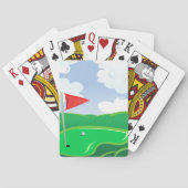 Jeu De Cartes Parcours De Golf Cartes De Jeu Vertes (dos)