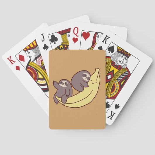 Jeu De Cartes Paresses géantes de banane (dos)