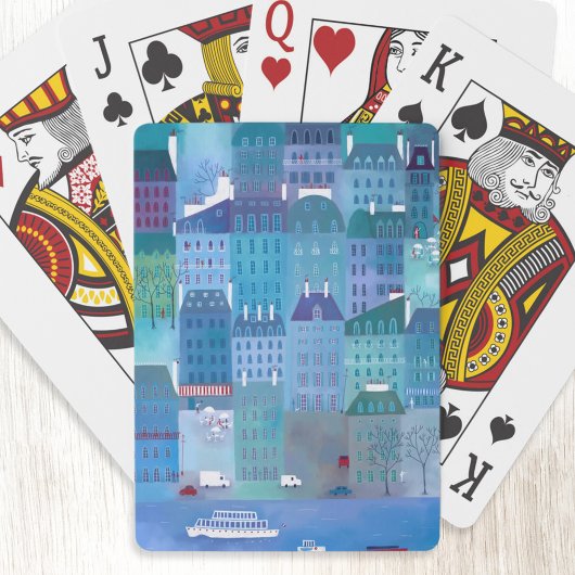 Jeu De Cartes Paris bleu