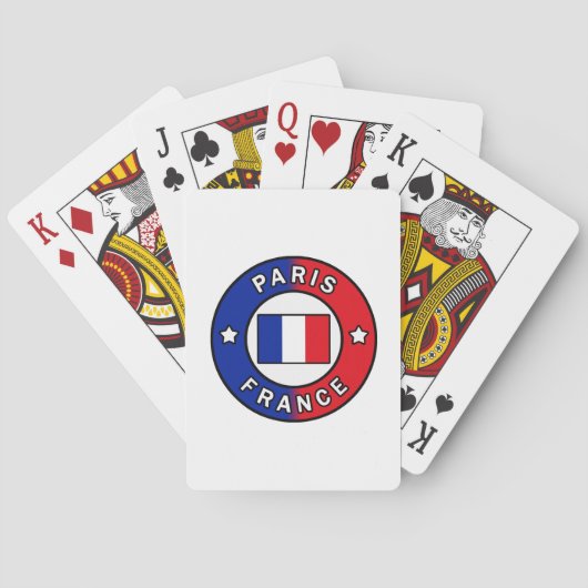 Jeu De Cartes Paris France (dos)