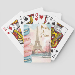 Jeu De Cartes Paris, Je T'aime - Tour Eiffel avec Macarons