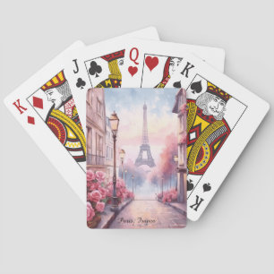 Jeu De Cartes Paris romantique France – Tour Eiffel Floral