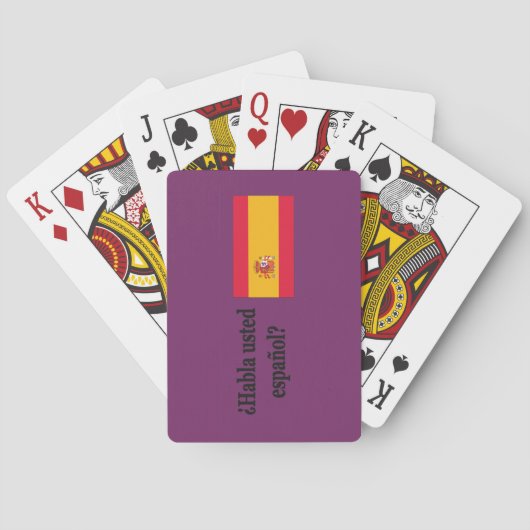 Jeu De Cartes Parles-tu espagnol ? en espagnol. Indicateur (dos)
