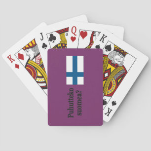 Jeu De Cartes Parlez-vous finnois ? en finnois. Indicateur
