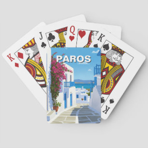 Jeu De Cartes Paros Grèce Île Voyage