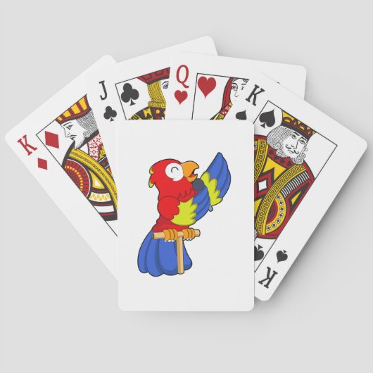 Jeu De Cartes Parrot en chanteur avec microphone (dos)