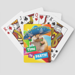 Jeu De Cartes Parti Chipmunk En Sombrero