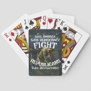 JEU DE CARTES PARTI DÉMOCRATE DHS CBP ICE TSA ÉLECTION VOTE TEE