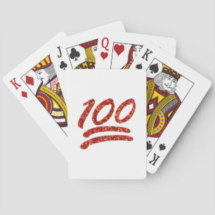 Jeu De Cartes parties scintillant cent émoticônes
