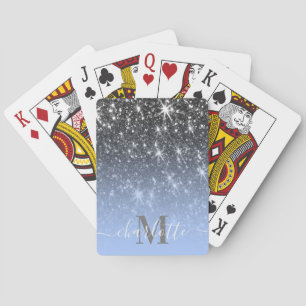 Jeu De Cartes Parties scintillant d'argent mignonne