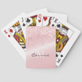 Jeu De Cartes Parties scintillant de déshydratation en métal ros (dos)