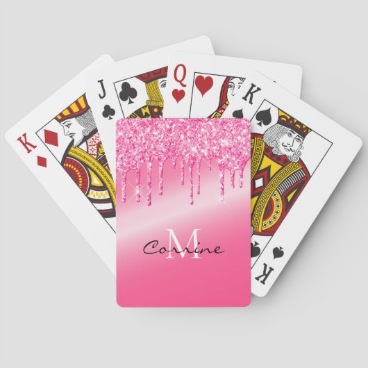 Jeu De Cartes Parties scintillant de déshydratation métallique r (dos)