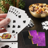 Jeu De Cartes Parties scintillant de luxe violet or (In Situ)