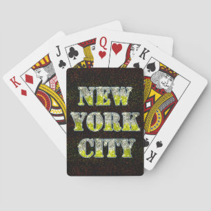 Jeu De Cartes Parties scintillant d'or Silver de New York