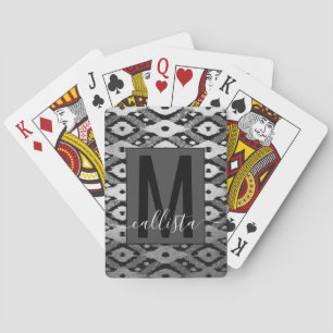 Jeu De Cartes Parties scintillant moderne Bohème Noir Argent Ika