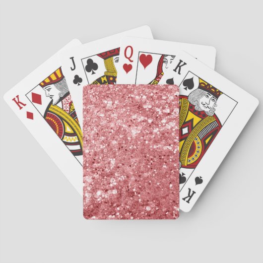 Jeu De Cartes Parties scintillant rose brillant (dos)