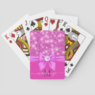 Jeu De Cartes Parties scintillant rose et boue