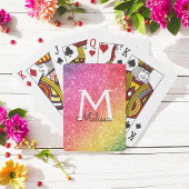 Jeu De Cartes Parties scintillant rose jaune étincelante or Mono