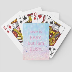 Jeu De Cartes Parties scintillant tendance douce