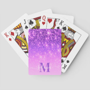 Jeu De Cartes Parties scintillant violette