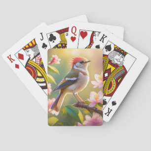 Jeu De Cartes Paruline à tête rouge et poitrine tamponnée, oisea