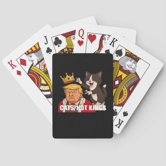 Jeu De Cartes Pas de rois Anti Chats Drôle Style Classique (dos)