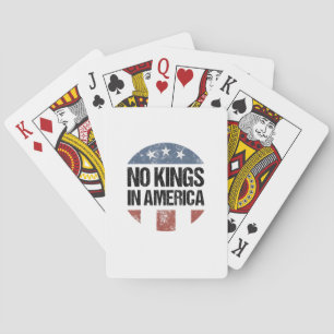 Jeu De Cartes Pas de rois en Amérique Vintage Patriotique Pas de