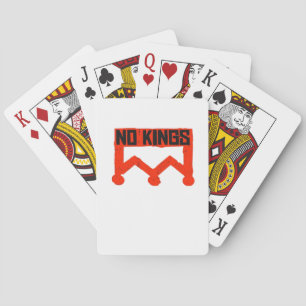 Jeu De Cartes Pas de rois Protestation Graphique Couronne Grunge