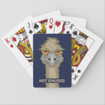 Jeu De Cartes Pas Emused Funny Emu Pun<br><div class="desc">Pas Emusé. Emu n'est pas amusant. Illustration Emu avec un slogan/dicton/citation amusant, humoristique et sarcastique. Idéal pour les amateurs d'Emu et les amateurs de puns d'animaux. L'émeu est le deuxième plus grand oiseau vivant par la hauteur, après son parent ratite, l'autruche. Elle est endémique en Australie. Dessin original de Donna...</div>