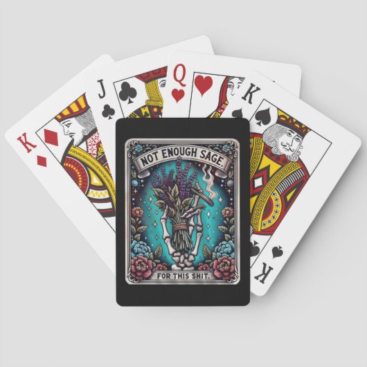 Jeu De Cartes Pas Suffisamment Sage Tarot Cartes De Poker (dos)